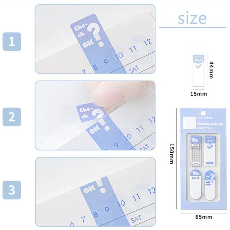 120 листов/пакет Ins, простой липкий блокнот для заметок, прозрачный видимый блокнот для студентов, канцелярские принадлежности, планировщик, заметка, школьные аксессуары