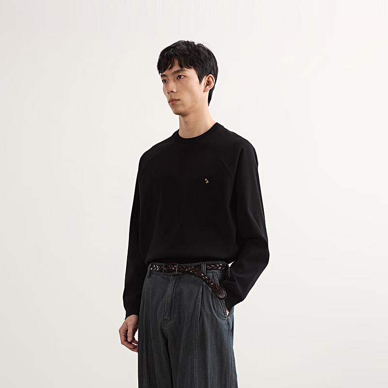 CROQUIS Men's 9P2413750 Loose Fit Round Neck Pullover Sweatshirt