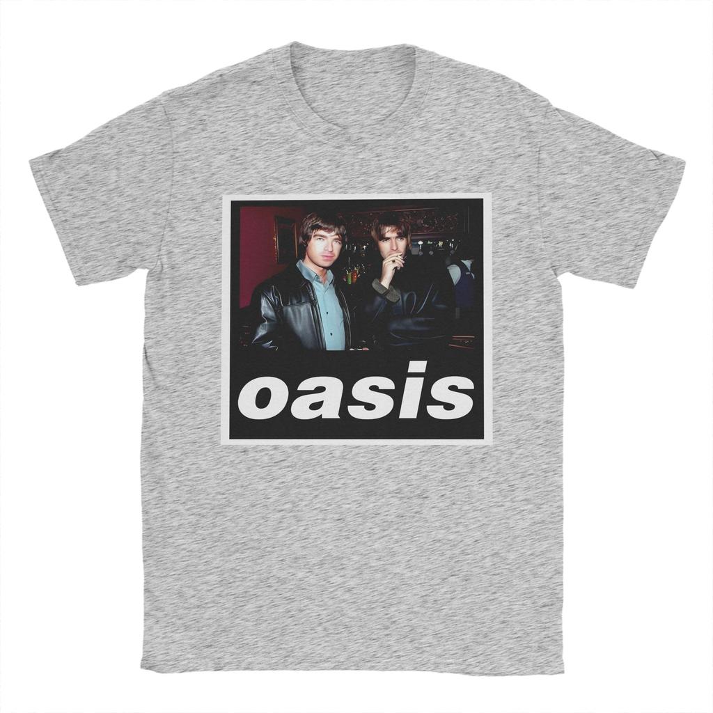 Новинка Футболки с принтом рок-группы O-Oasis Мужские с круглым вырезом с коротким рукавом Летние топы 100% Хлопок