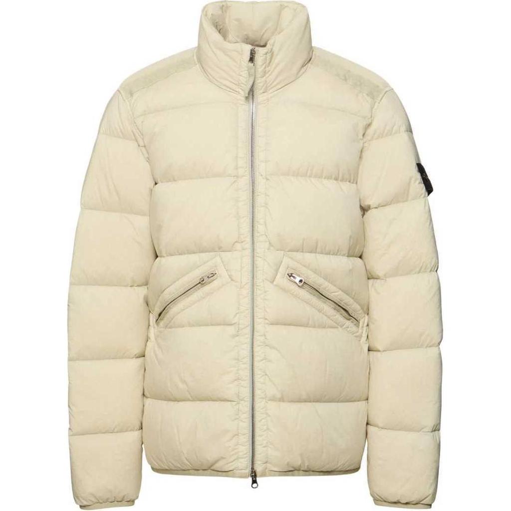 STONE ISLAND High Neck Zip Up Coat 811543028-V0097