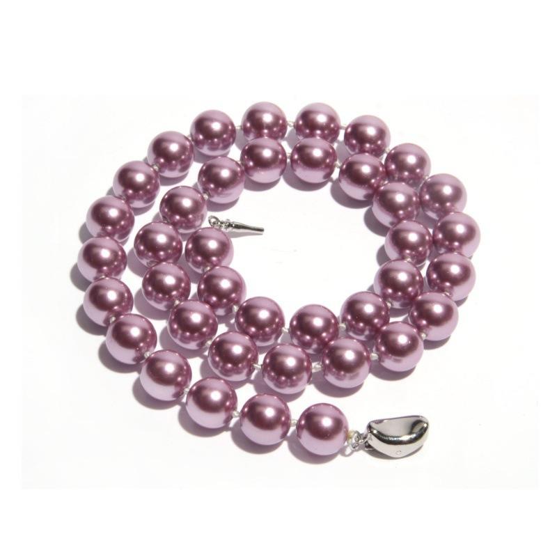 8, 10, 12 мм, круглое ожерелье из натурального жемчуга в форме ракушки, Таити, зеленое, белое, фиолетовое, золотое, разноцветное, цепочка-воротник, подарки для женщин и мам