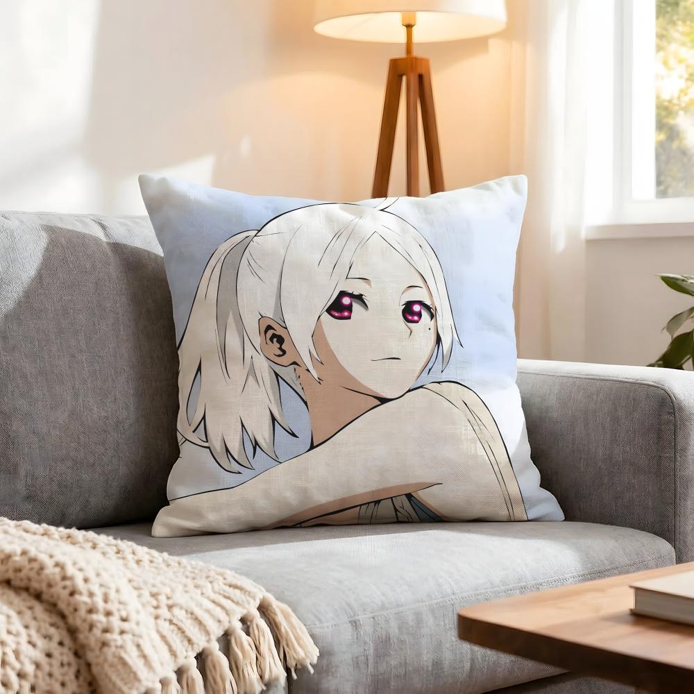 Anime Esp Tokyo Esp Cushion Cover 1Pcs Decorative Covers Soft Cushion Case For Sofa Couch Decor 40X40 45X45 Pillowcases
