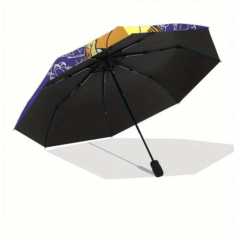 1pc Garfield Cat Roundel Sticker Umbrella with Plastic Handle,Suitable for All Seasons Home Travel Outdoor UmbrellaM1037