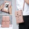 Women New Transparent Touch Screen Cell Phone Bag Trend Simple Crossbody Small Bag Multifunctional Cell Phone Women's Bag Coin Purse Vertical Section