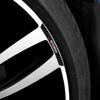 4Pcs Car Logo Wheel Hub Rim Strip Sticker Accessories For Mitsubishi 9 Ralliart EX ASX L200 Colt Outlander Pajero Lancer Eclipse