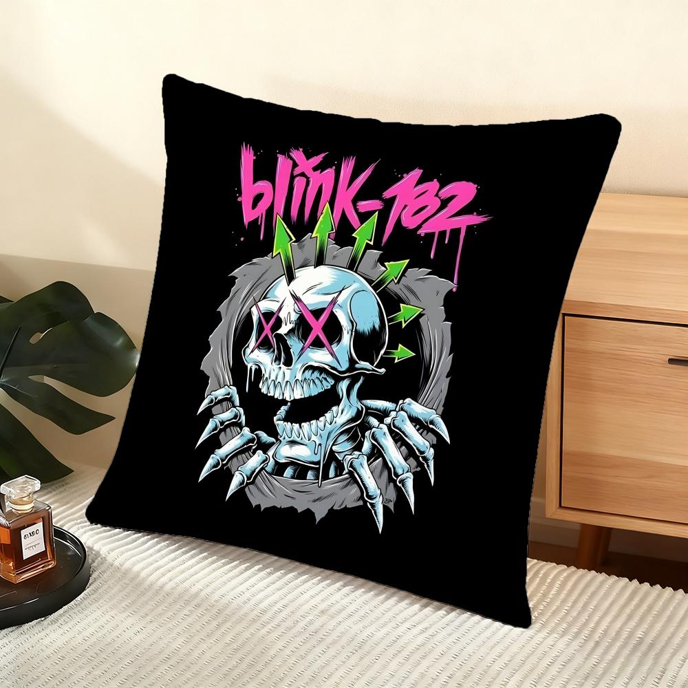 B-Blink 182 Чехол-подушка Мягкий коротковорсовый чехол для подушки Гладкая уютная текстура Эстетичный чехол для подушки Домашний декор