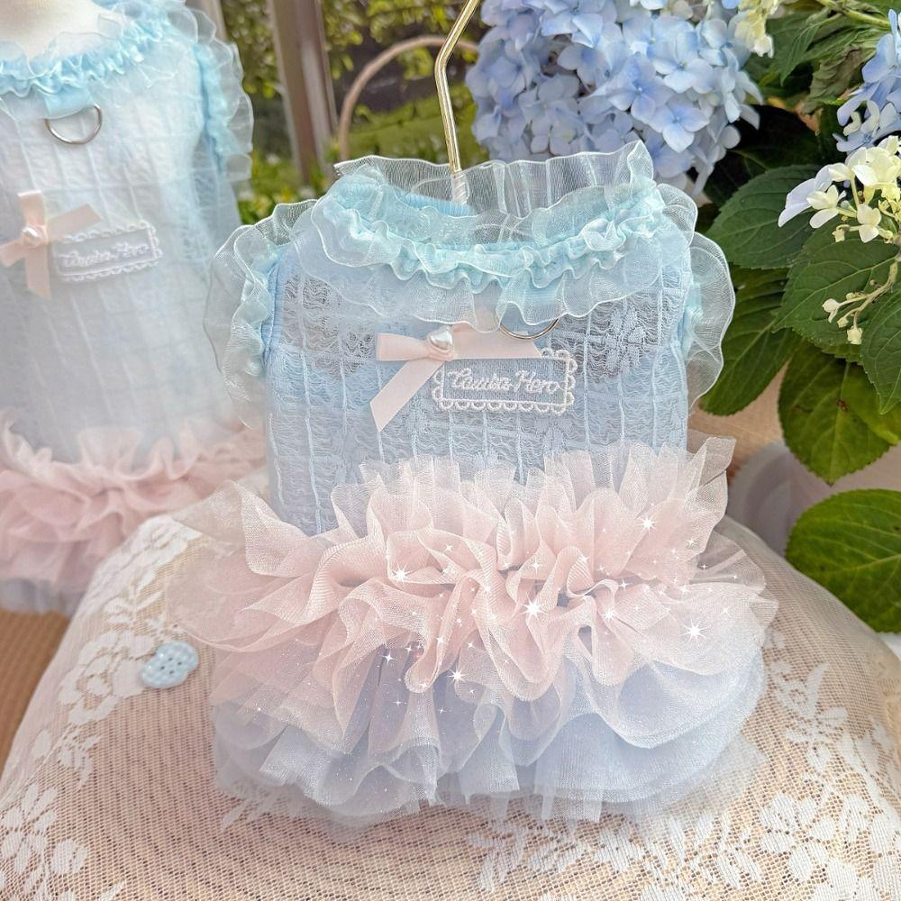 Cute Pet Mesh Dress Comfortable Pet Clothes Pet Costumes Dog Princess Skirt Pet Supplies
