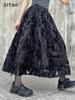 Loose Solid Color Folds Female Skirt Casual New Women ZY8736