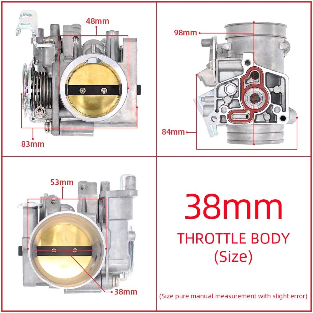 Корпус дроссельной заслонки для мотоцикла CBR250 CBR250R CB300F CBR300R REBEL300 38 40 42 мм Гоночный дроссельный клапан без впускного коллектора