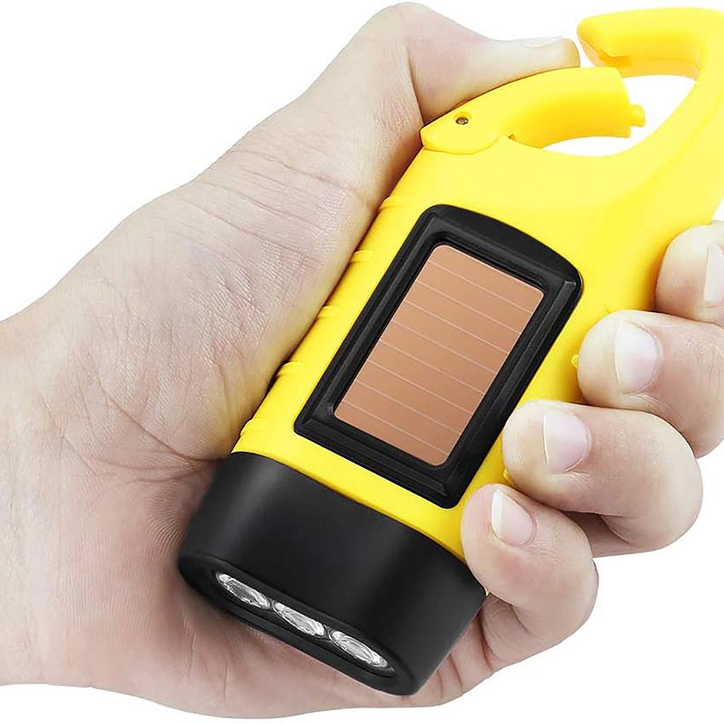 Solar Rechargeable Hand-cranked Portable Emergency Self-generating Lighting Lamp
