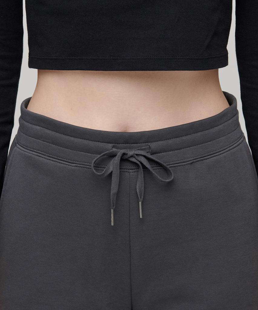 MUSINSA STANDARD WOMAN Women'S Flat Terry Wide Lounge Sweatpants [Gunmetal]