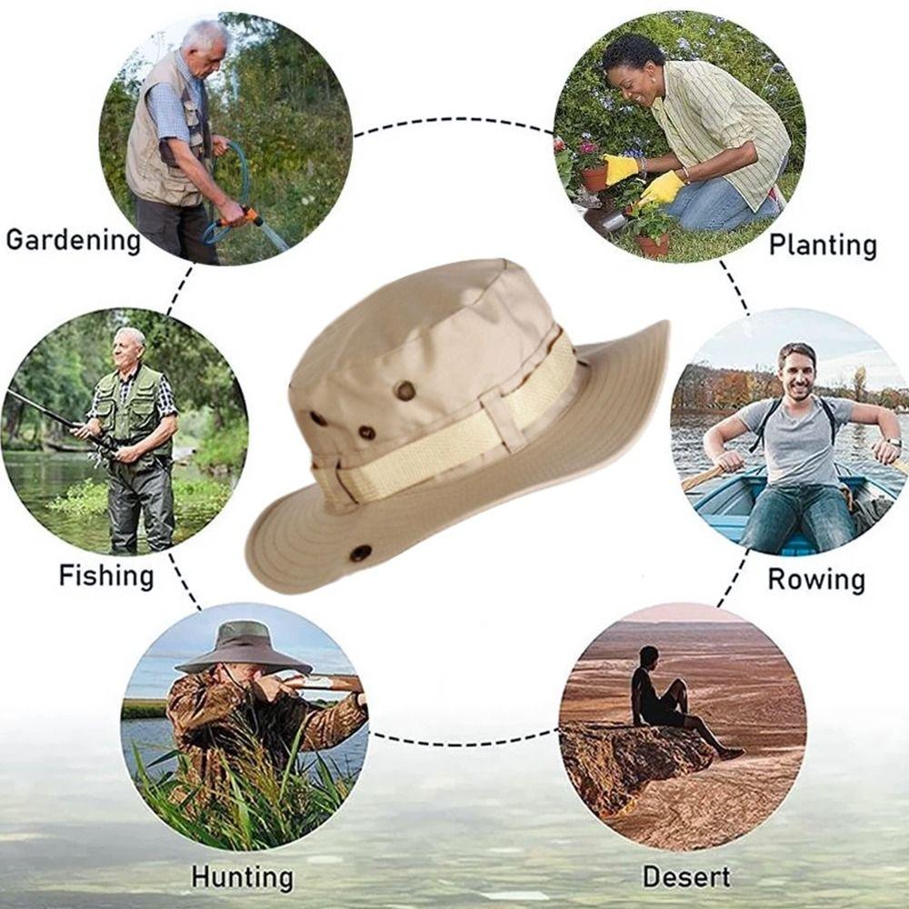 Quick-drying Fishing Cap Anti-UV Sun Hat Fashion Bucket Hat Camping Hiking