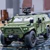 1:18 Military Vehicle Model Military Vehicle Alloy Die-cast Off-road Armored Vehicle Sound and Light Children's Car Toy Model Boys Gift Collectible