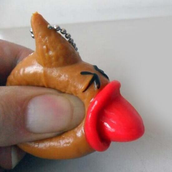 Креативные какашки для языка, забавная антистрессовая игрушка, розыгрыш, подарок, подвесной брелок