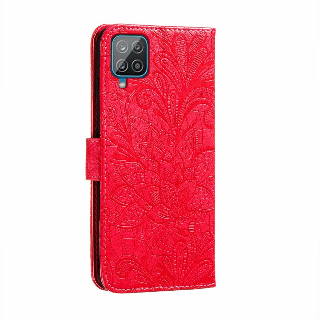 Phone Case For Samsung Galaxy A12 A22 A14 A34 A54 M12 M33 M53 M23 M32 M22 A32 A52 A72 5G A13 A53 A 12 54 32 52 Book Stand Wallet Leather Flower Cover