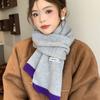 Warm Winter Wool Scarves Korean Style Women Cashmere Shawl Elegant Multicolor Knitted Scarf  Female
