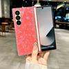 Роскошный чехол для телефона с мраморным узором и блестками для Samsung Galaxy Z Fold 7 6 5 4 5G, защитная задняя крышка с эффектом Aurora Bling