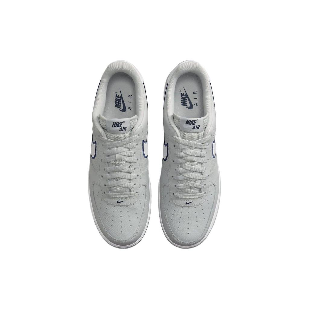 Nike Air Force 1 07 с вышивкой-галочкой - Photon Dust Navy Мужские кроссовки серо-темно-темно-белые FJ4211-002