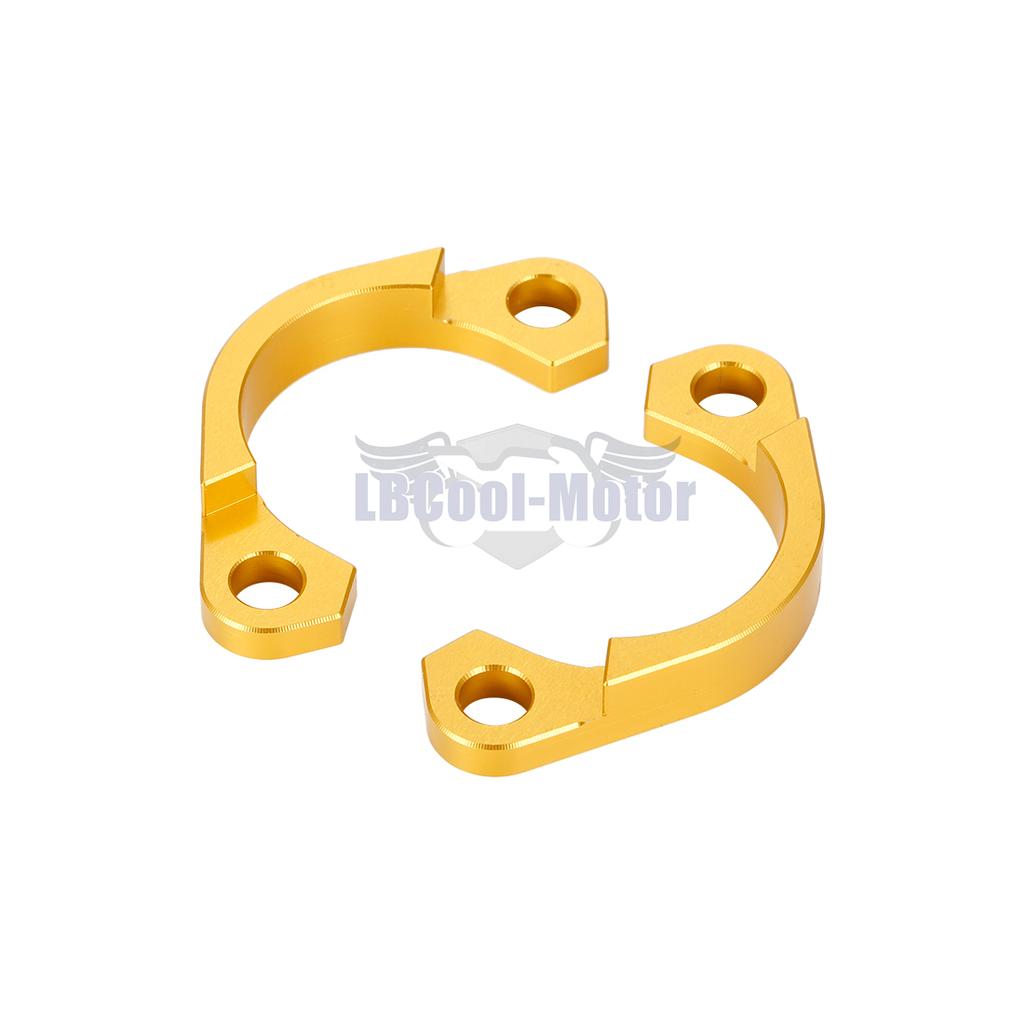 Exhaust Muffler Flange Split Clamps For Kawasaki ZG1000 Concours 1986-2006 ZX1100 GPZ1100 1986-2001 Gold Silver 18069-1122