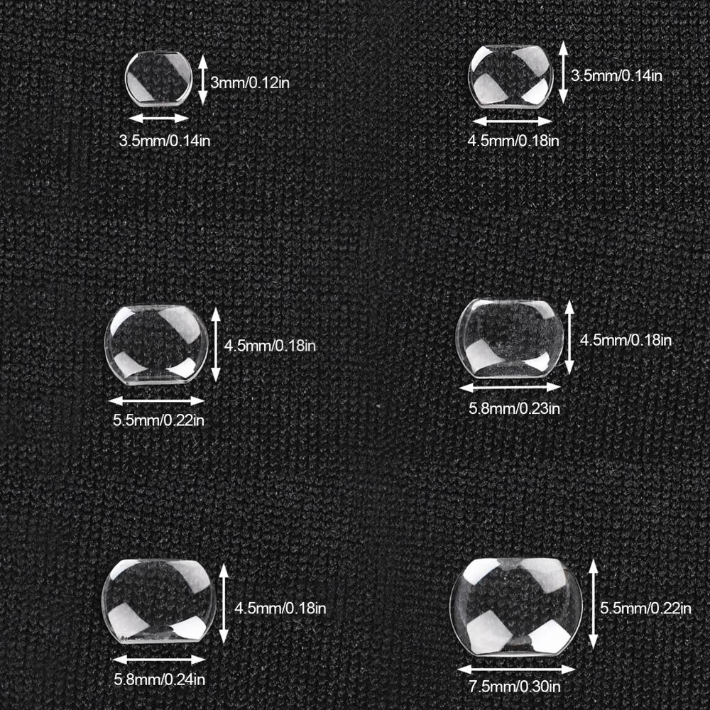 Набор из 6 шт. Выпуклая линза Увеличительное стекло Аксессуары для часовщиков Портативный инструмент для увеличения деталей часов Выпуклость Детали часов