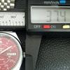 ВИНТАЖНЫЕ АВТОМАТИЧЕСКИЕ SEIKO 5 6309A ВОССТАНОВЛЕННЫЕ ЯПОНСКИЕ МУЖСКИЕ ЧАСЫ С КРАСНЫМ ЦИФЕРБЛАТОМ a444822-1