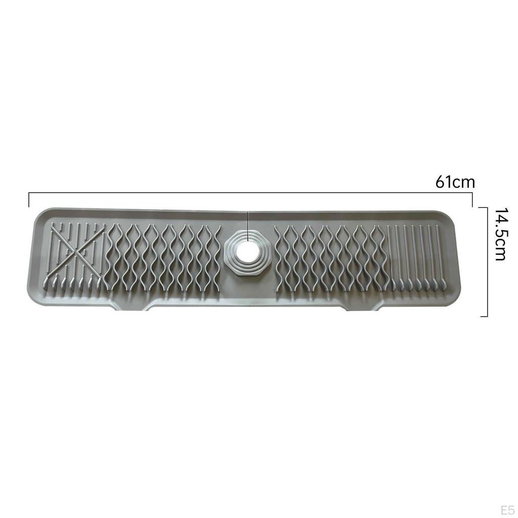Silicone Sink Faucet Mat Dish Drying Keep Your Countertop Dry and Clean