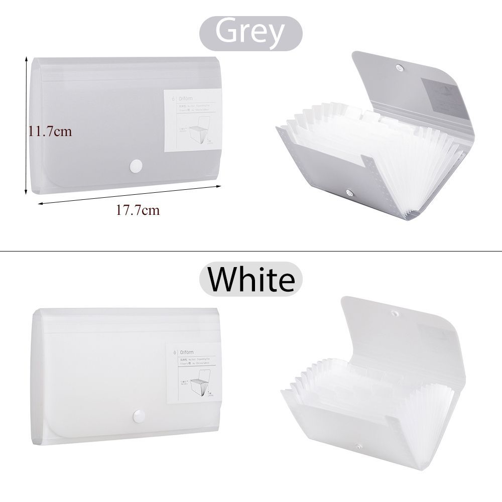 Storage Pockets Paper Organizer File Classify Filing Box Self Standing Briefcase Document Holder