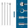 Cocktail Picks Stick, 20Pcs Stainless Steel Martini Picks, Reble Metal Cocktail Skewers Olives Appetizers Bloody Mary Brandied