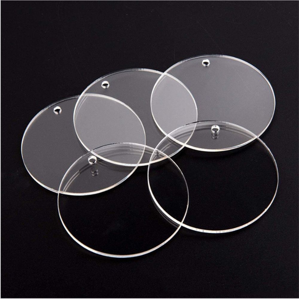 2 Inch Acrylic Blank Keychain Acrylic Clear Circle Discs Circles Keychain Blanks Discs Keyrings
