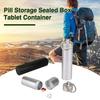 Коробка для хранения таблеток с уплотнительными кольцами, пылезащитный брелок, компактный размер, портативный органайзер для таблеток, контейнер для хранения