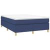 3120959 vidaXL Spring Bed Base Blue 140x190 Cm Fabric