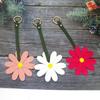 Fashion PU Leather Keyring Car Key Holder Daisy Bag Pendant Cute Bow Heart Keychain  Birthday Gift