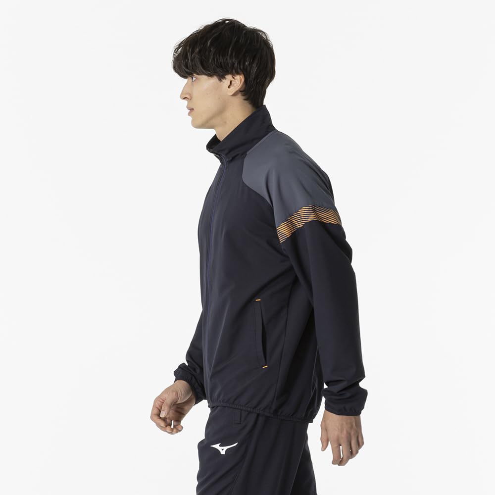 Tennis Badminton Training Cross Jacket Dynamotion Fit Jersey Unisex 62JCB010 Deep Navy L [Mizuno]