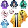 Demon Slayer Short Sleeve Cartoon Printed Top Cosplay Costume Xs-3xl