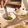 Милая керамическая тарелка с изображением кота, столовая посуда, креативные высококачественные тарелки для послеобеденного чая, торта, десерта, фруктов, изысканные домашние суповые миски