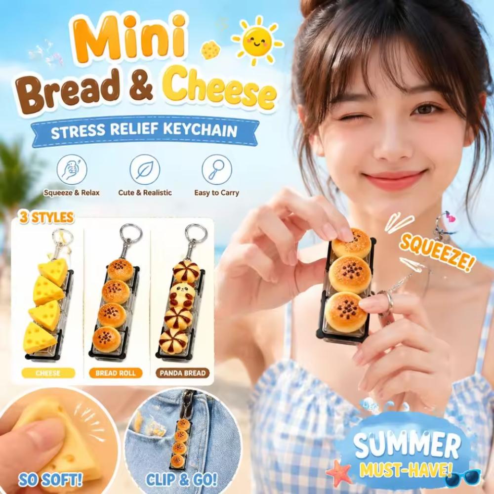 Simulation Food Food Miniature Fidget Keycap Finger Button Fake Food Key Chain Bag Charm