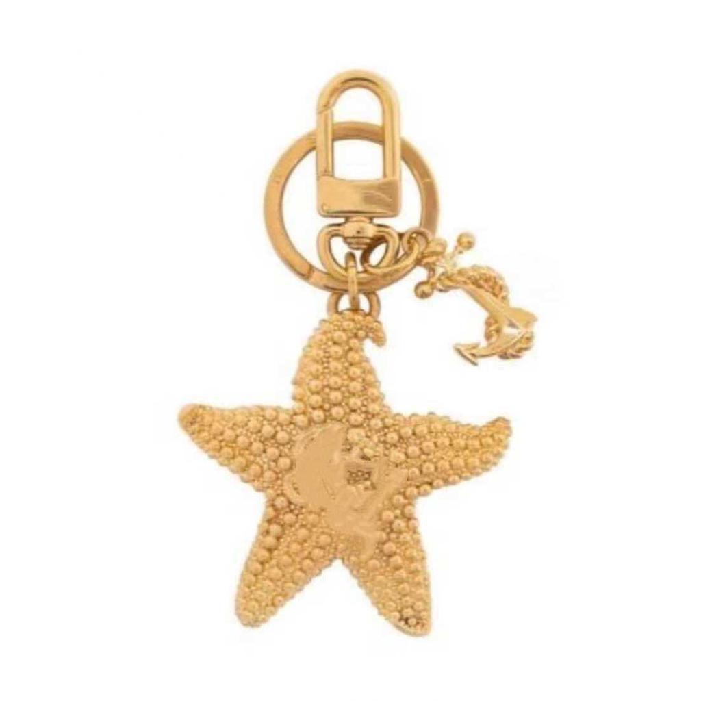 Starfish & Anchor Zinc Alloy Keychain - Women's Light Luxury Bag Pendant Ornament