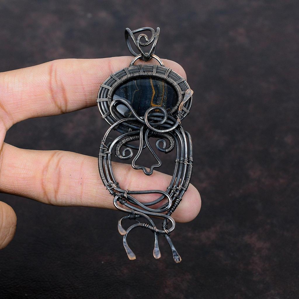 Nellite Pendant Copper Wire Wrapped Pendant Handmade Pendant Nellite Copper Jewelry Awesome Gemstone Pendant Wire Wrapped Jewelry For Gift