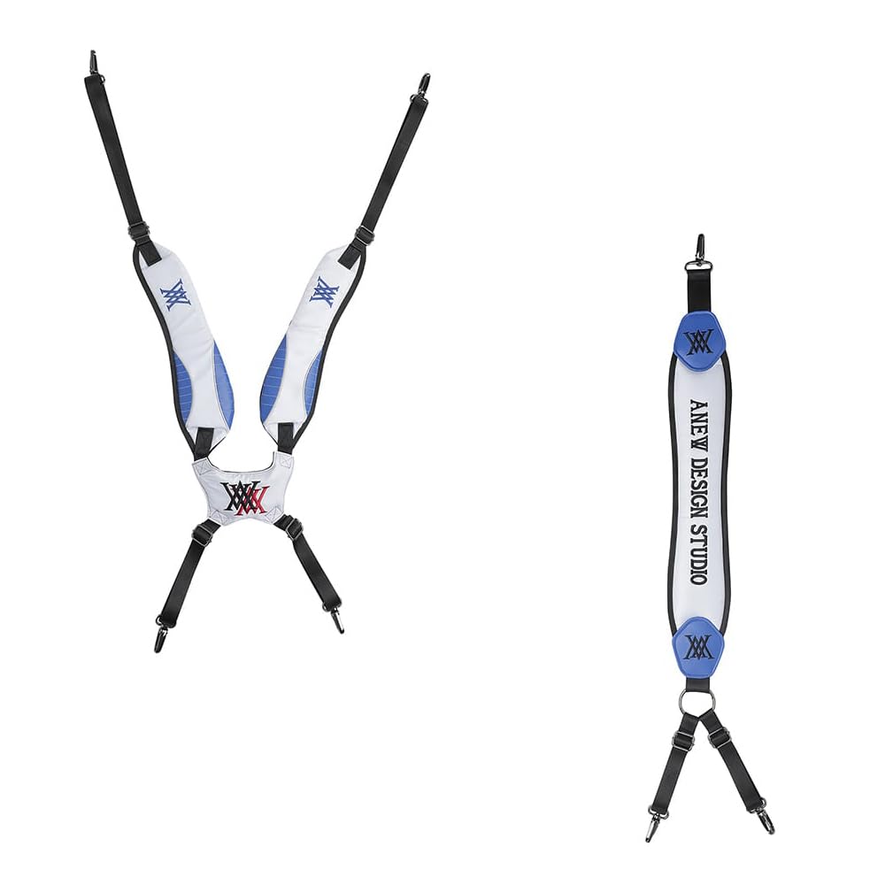 ANEW GOLF Caddy Bag DOUBLE LOGO STAND BAG Double Logo Stand Bag AGDUUSB06WHF WHITE