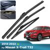 Для Nissan X-Trail T32 2014-2022 2015 2016 2017 Дворник Передние и задние щетки стеклоочистителя Лобовое стекло Щетки для окон 26"+17"+12"