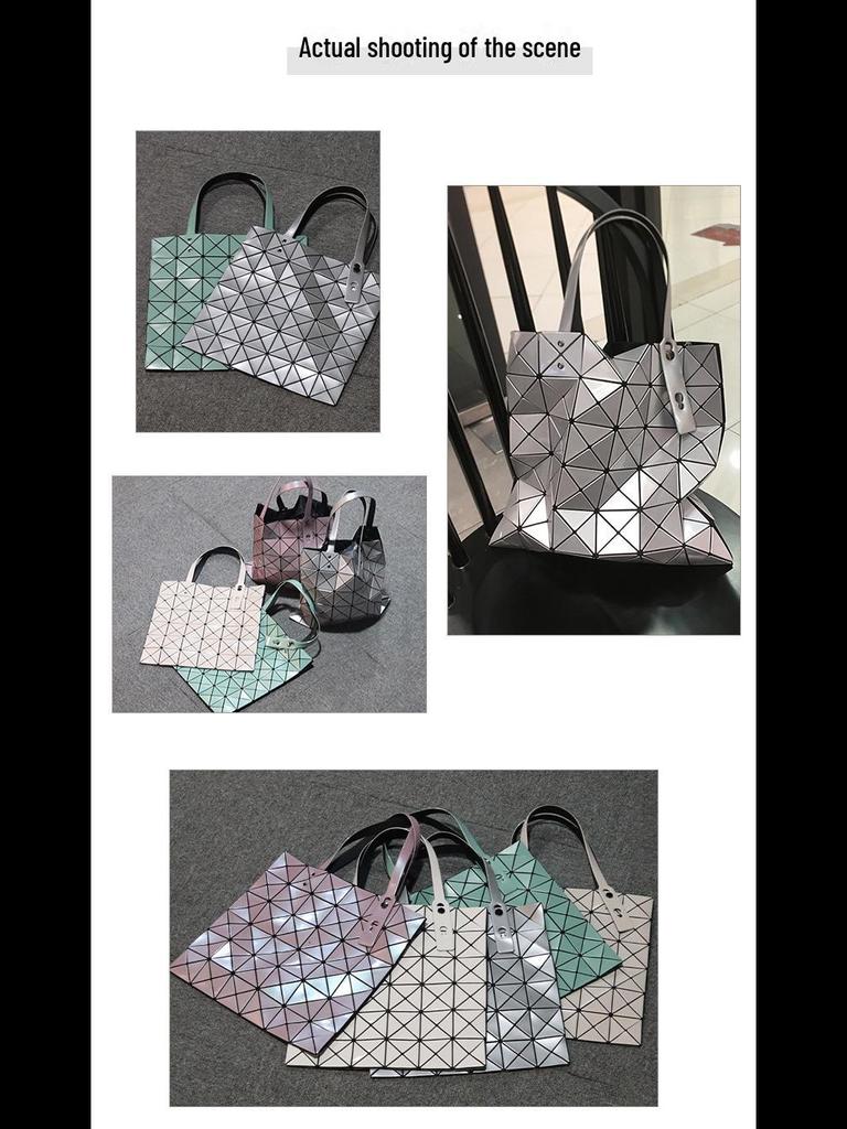 Women's Summer Diamond-Patterned Tote & Shoulder Bags – Japanese-Style, High-Capacity Designs