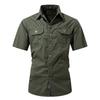 Быстросохнущие футболки с коротким рукавом Мужские Защита от солнца Рабочие Шорты-карго Сетчатые Дышащие Рубашки для пешего туризма и рыбалки Мужской Большой размер Комбинезоны