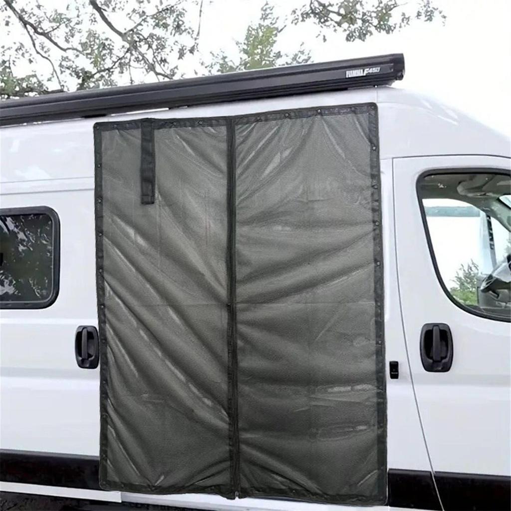 Magnetic Door Screen For Van Magnetic Fly-Proof Net Replacement RV Side Door Fly Protection Net For Camping Outdoor Adventure