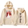 Singer De La Rose Graphics Hip Hop 2D Hoodie Mens Oversized Pullovers Spring Autumn Casual Y2K Cozy Sweatshirt Streetwear Fans
