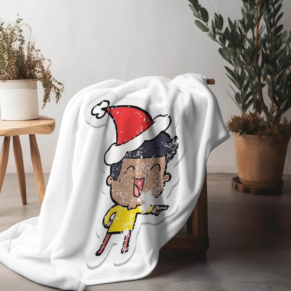 Милый мультяшный мальчик, плед, мягкий, уютный, детское постельное белье, фланелевое, теплое одеяло для девочек, мальчиков, детской, общежития, декор, подарок