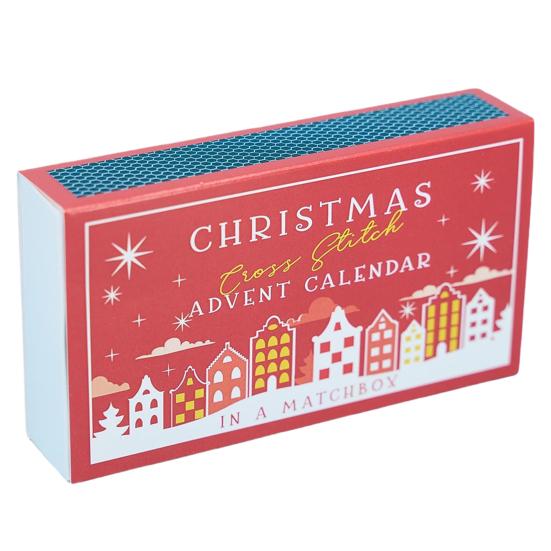 Рождественский Адвент Календарь Набор для вышивки крестом Схемы для вышивки крестом своими руками с нитками иглами пяльцами