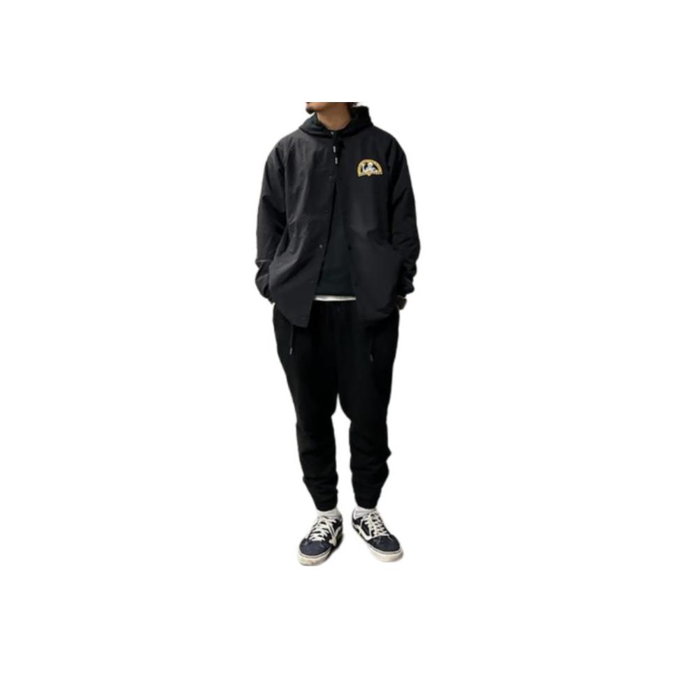 Vans Однотонная куртка с капюшоном, фирменным логотипом, принтом черепа и пуговицами, мужские куртки, черный цвет VN0A7TRPBLK