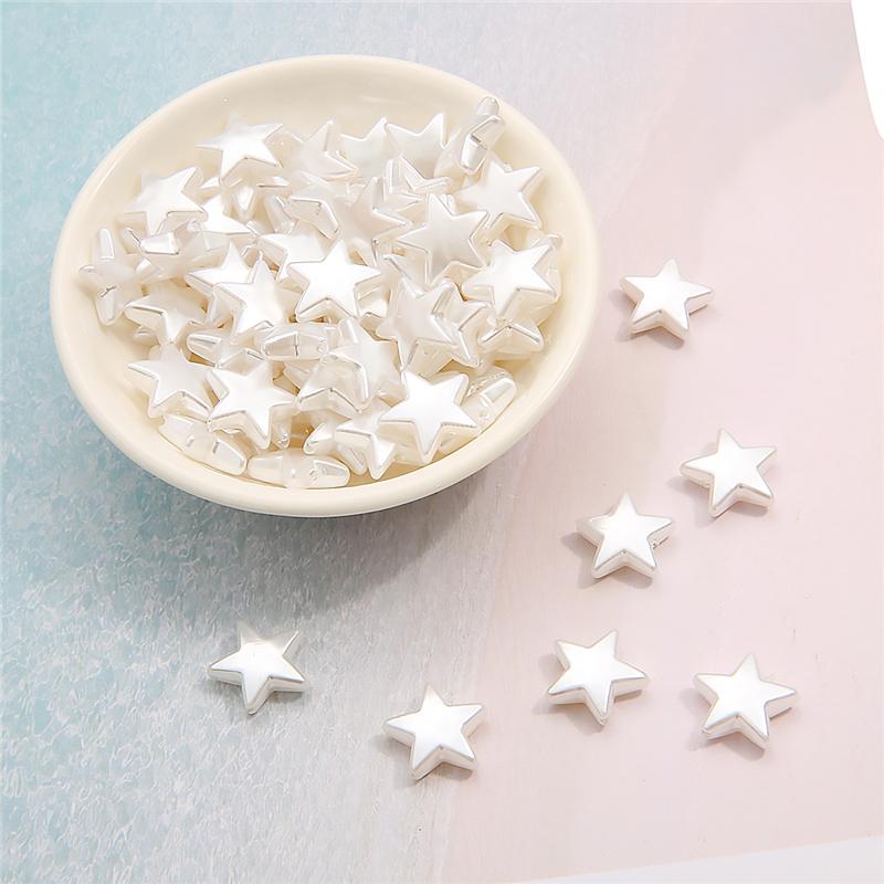 Геометрическая форма имитация жемчуга из АБС-пластика, бусины с прямым отверстием, браслет «сделай сам», ювелирные аксессуары