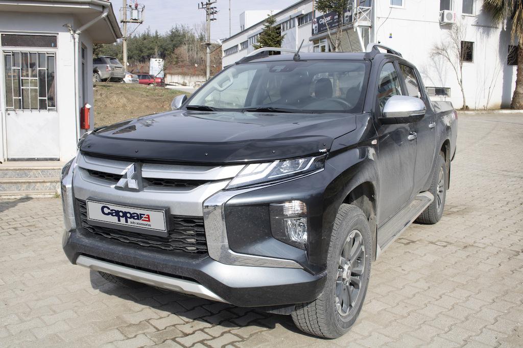 Дефлектор капота (2019-2024, EuroCap) для Mitsubishi L200