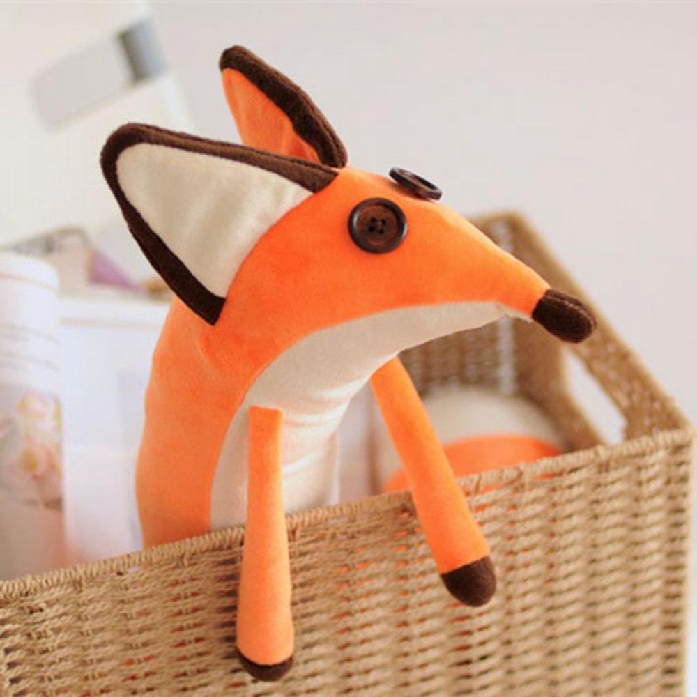 60CM Cute Prince Little Fox Plush Toy Orange Long Fox Cute Girl Heart Kawaii Accompany Dolls To Send Children Birthday Gifts